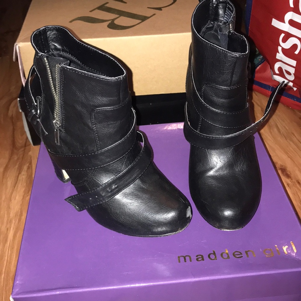 Madden girl black booties
